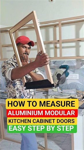 How to Measure Aluminium Modular Kitchen Cabinet Doors | Easy Step by Step