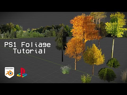 Blender PS1 Foliage tutorial (PS1 Style Vegetation)