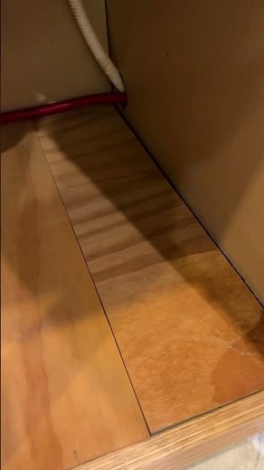 Water Damaged Cabinet Fix under sink #diy #creative #waterdamagerestoration #kitchen #woodworking