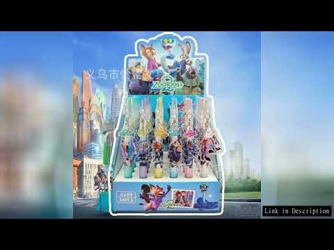 36pcs Cartoon Disney Zootopia Pendant Gel Pen Cute 0.5mm Black Ink Neutral Pens Office School Suppli