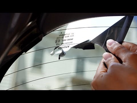 2 Ways to Remove Tint from Back Window without Steam or Heat.