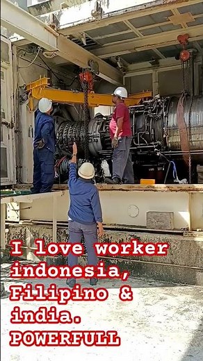 Gas turbine LM2500 dismantle 85%.. equipment carne 5ton manual operation.