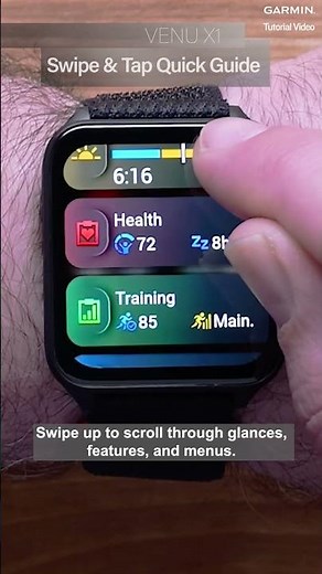 Tutorial - Venu X1: Swipe & Tap Quick Guide#garmin #smartwatch #venux1