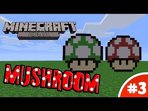 Minecraft Pixel Art Tutorial: Mario Mushroom
