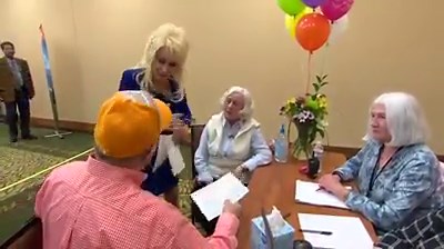 There were tears and hugs when Dolly Parton personally surprised recipients of her "My People Fund" with an extra $4000 this week. http://on.wbir.com/2q7LM5R | WBIR Channel 10