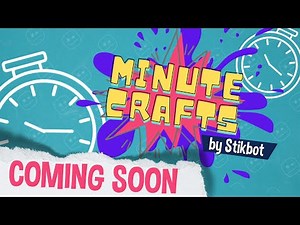 NEW SERIES | Minute Crafts by Stikbot ✂️🖍️ (Official Teaser)