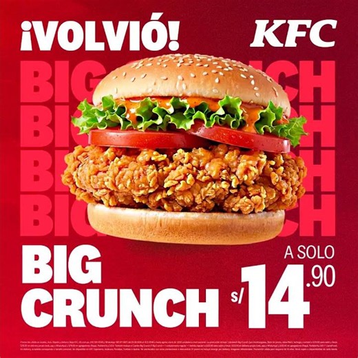 El Big Crunch volvió a Kfc​