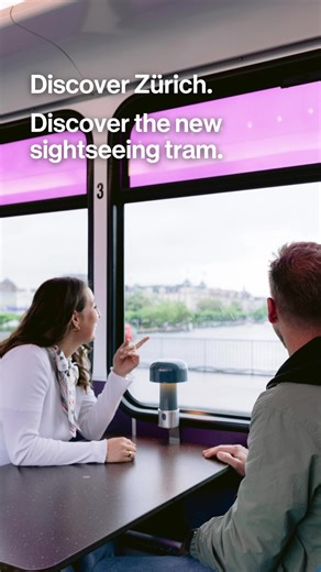 Sightseeing via tram - lean back and learn about Zurich's most important sights! ✨ This round trip will show you the city beyond the old town. A tour guide is also on board and will tell you all about Zurich's history and hidden gems. | Zürich Tourism