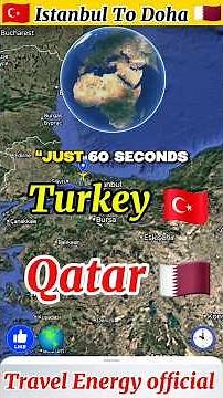 Istanbul 🇹🇷 to Doha 🇶🇦 | QR246 Real Flight Route | Qatar Airways A320