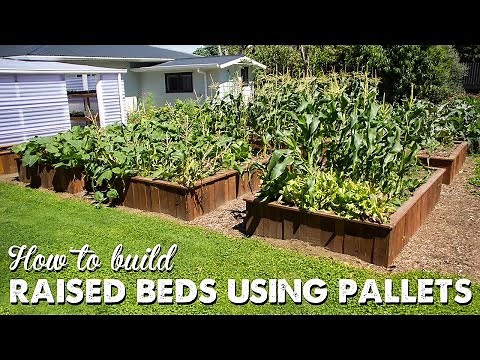 How to Build Raised Beds Using Pallets (UPDATE VIDEO LINKED IN DESCRIPTION BOX) | A Thousand Words