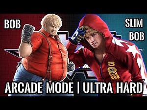 TEKKEN TAG TOURNAMENT 2 | ARCADE MODE | BOB & Slim Bob | ULTRA HARD | 4K 60FPS