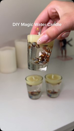 18K views · 68K reactions | DIY Magic Water Candle ️✨ #diy #diycandle #candlemaking #asmr #homehacks #hacks Candle making tutorial DIY cute decor | Alimomlife | Facebook