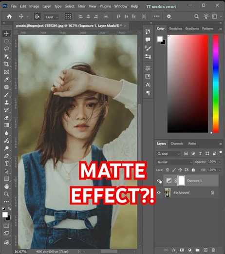 🎬 Bikin foto jadi cinematic dengan efek matte keren di Photoshop!