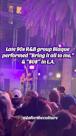Late #90s #rnb group #blaque performed #bringitalltome & #808 at a free #concert in #losangeles