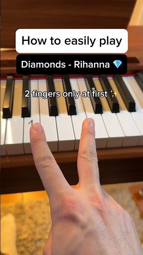 👇 Diamonds - Rihanna 💎 (Easy Full Tutorial) #piano #tutorial #pianolessons #diamonds #rihanna