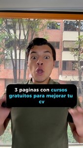 3 paginas con cursos gratuitos para que mejores tu hoja de vida ! Comenta “CV” y te enviamos las 3 paginas y 10 cursos que nos llamaron bastante la atención, también gratis ! ¿Qué opinan ustedes? ➡️ No se olviden de seguirnos para más contenido sobre ahorro y finanzas todos los días. #cursos #cursosgratis #aprender #mejorarcv #priceitcol #priceit | Priceit