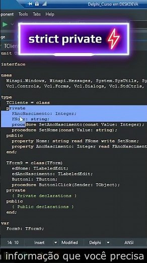 Dev Dica #delphi #delphiiniciantes #d2bridge #developer