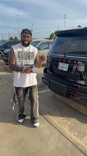 Kiotti Brown on Instagram: "Yep. Had to go see the family at @fredhaasnissan for the Armada! This is perfect for family trips & birthday weekends! Hit them up at 281.626.0488 or fredhaasnissan.com for the 0% apr for 60 months on plenty of new Nissans. Pull up. Show them this video for an extra $500 savings. #RadioBoss #Kiotti #HardbodyKiotti #Nissan"