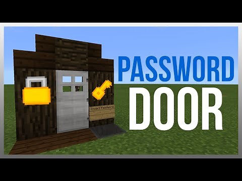 MCPE 0.16.1: Redstone Tutorial - Simplest Password Door! (WORKS ON PC)