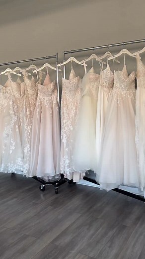 5.2K views · 2.5K reactions | Ladies! Which do you love more, a romantic lace gown or a sleek, plain wedding dress?  Dress 1: Rey Dress 2: Jyn #laceweddinggown #cleanweddingdress #bridetobe #2026bride #weddingdressinspo | Eddy K | Facebook