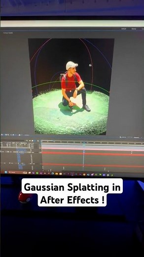 Gaussian Splatting in After Effects ✨️🪄 #aftereffects #gaussiansplatting #3d