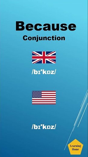 Because meaning pronunciation and synonyms #Shorts