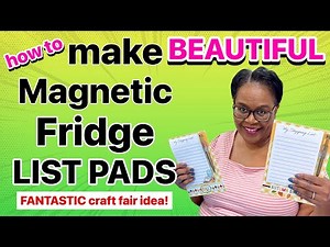 AS REQUESTED! Easy DIY List and Notepad Making! GREAT CRAFT FAIR OR GIFTBIDEA!