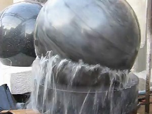 marble sphere fountain