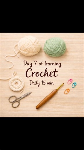 Day 7 Crochet Practice | Magic Circle Step-by-Step 💖 #shorts #crochet #explore