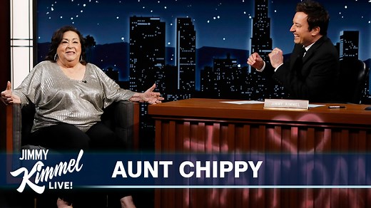 Jimmy Fallon’s surprise interview with Jimmy Kimmel’s Aunt Chippy! 🦀 #AprilFools #Jimmys | Jimmy Kimmel Live