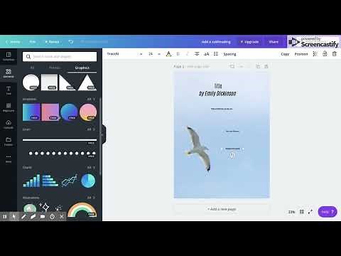 Make Poems into Posters - Canva Tutorial