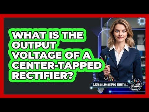 What Is the Output Voltage of a Center-Tapped Rectifier?