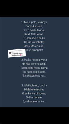 Thank You Mama: Pelo le Moya Lyrics and Hymn