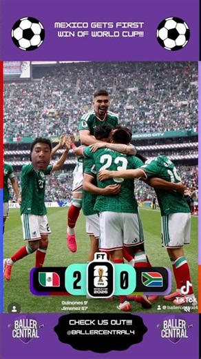 Mexico def South Africa 2-0!!!!! #fifa #worldcup