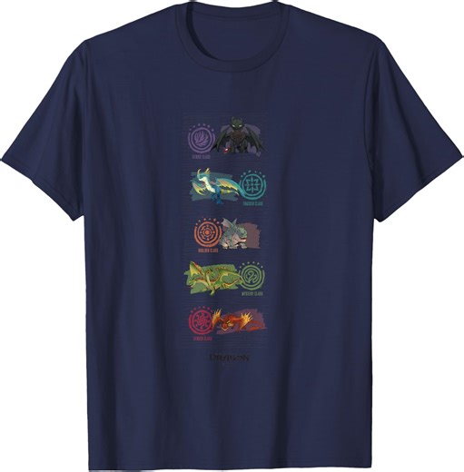 Amazon.com: DreamWorks Dragons Camiseta Dragon Color Class, Negro -, Pequeña : Ropa, Zapatos y Joyería