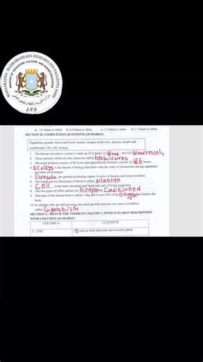 ‏subject: biology f4