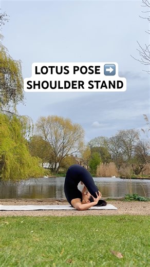 Lotus Pose to Shoulder Stand || Quick Yoga Flow Finishing Sequence (Padmasana to Sarvangasana)