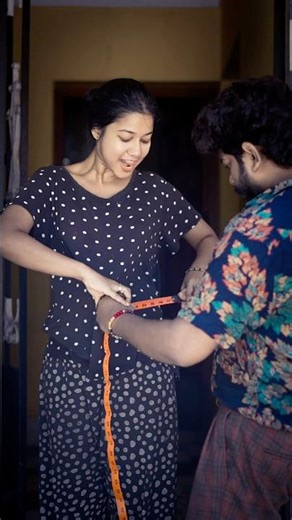 I took measurements for the saree 😅 #shortsfeed #jijindrisya #shorts #viralvideo #wife #comedy #feel