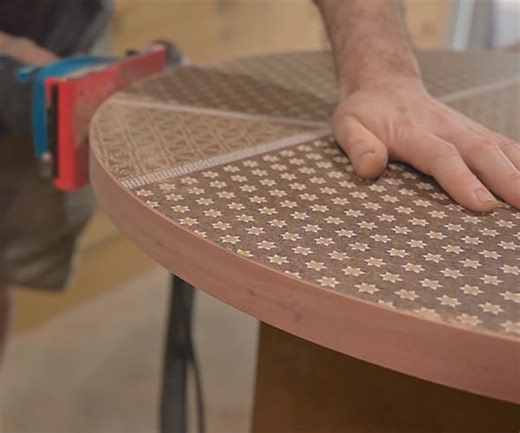 This Patterned Veneer Coffee Table Has 55,000 Pieces of Wood