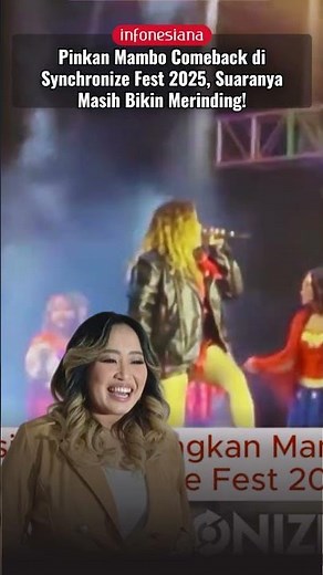 Pinkan Mambo Makes Her Comeback at Synchronize Fest 2025, Her Voice Still Gives You Goosebumps! #...