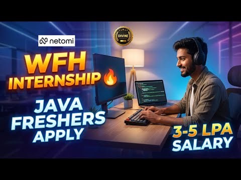Work From Home Java Internship | Netomi Hiring Software Development Intern | 3-5 LPA Salary