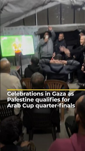 Celebrations in Gaza as Palestine qualifies for Arab Cup quarter-finals