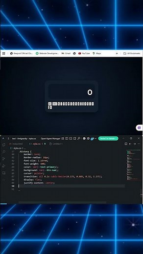 🧮 Modern Calculator UI using HTML, CSS & JavaScript #coding #animatedbutton #programming #viral
