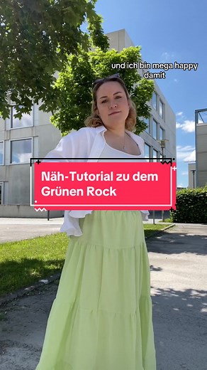 Näh-Tutorial für einen grünen Rock: Schnittmuster und Anleitung