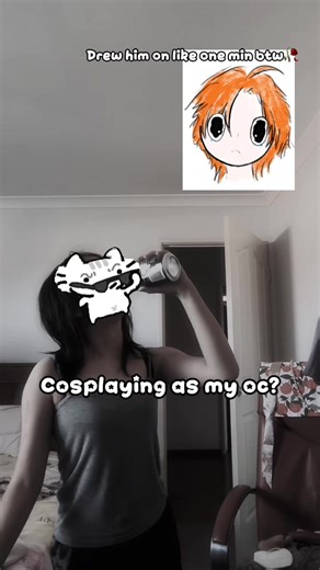 Cosplaying as my oc and ik the drawing looks idiotic #drawings #cosplay #oc #fypシ゚viral #fyp