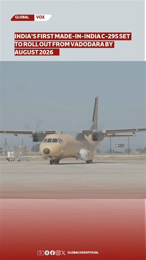 India’s first Made-in-India C-295 transport aircraft is scheduled to roll out from Vadodara by August 2026, marking a major milestone in the country’s aerospace manufacturing ambitions. Under the ₹21,935-crore deal for 56 aircraft, the first 16 were built and delivered from Spain, while the remaining 40 are being manufactured domestically. #C295 #MakeInIndia #IndianDefence #AerospaceIndia #IndianAirForce #IndianNavy #IndianCoastGuard #DefenceManufacturing #AtmanirbharBharat #MilitaryAviation #Ma