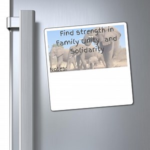 Family Unity Magnet: Inspirierende Note Space (6x6 inches)