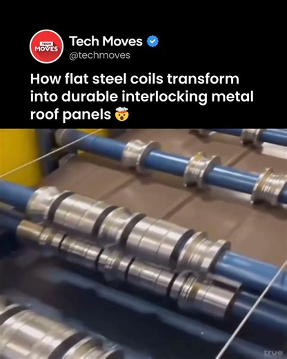 How flat steel coils transform into durable, interlocking metal roof panels 🛠️✨
