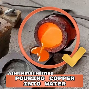Water Copper Casting: Pouring Copper into Water | Bigstackd Casting