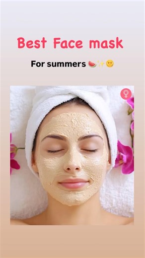 Oil control face mask for summers 🍉🧴🌞| pore cleansing face mask for all #facepack #facemask #yt